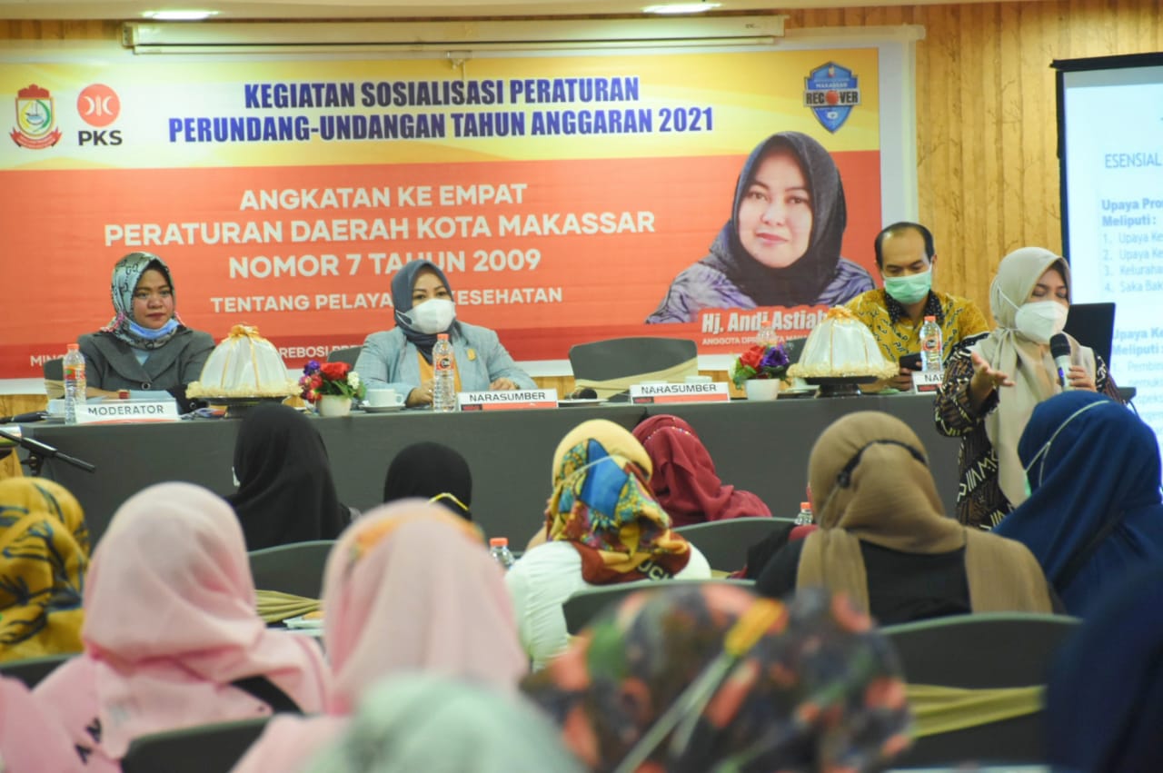 Andi Astiah Sosialisasi Pelayanan Kesehatan - Herald Makassar
