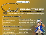UNM Gandakan Prestasi, Tujuh Tim Mahasiswa Melaju ke PIMNAS 2026